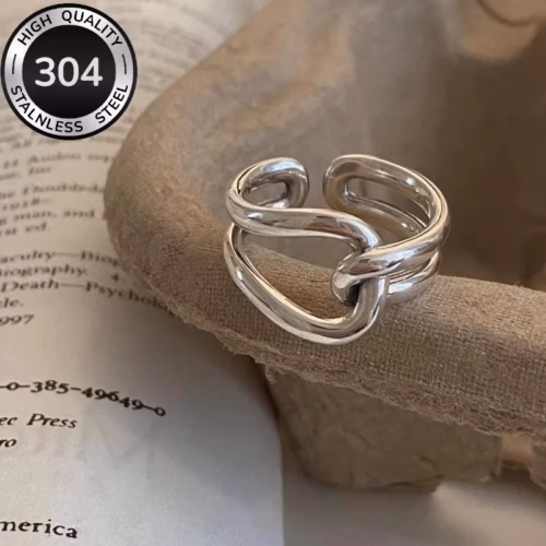 Anillo de Acero Inoxidable 304 Infinito (AJUSTABLE)