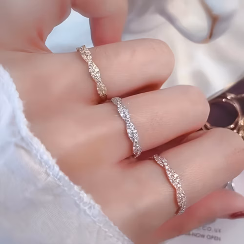 Anillo eterno talle 6 (dorado)